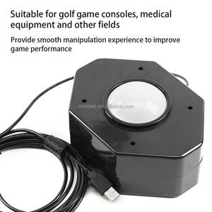 大型USBインターフェース方向ジョイスティックユニバーサルラウンドローリングボールマウス八角形有線トラックボールコイン式VRゲーム機 - Product Image 4