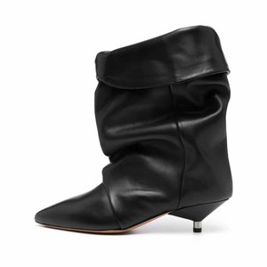 Scarpe da <span class=keywords><strong>donna</strong></span> personalizzate con maniche plissettate <span class=keywords><strong>stivali</strong></span> con tacco sottile a tubo grande alla moda <span class=keywords><strong>stivali</strong></span> da <span class=keywords><strong>donna</strong></span> con tacco basso e risvolto a punta <span class=keywords><strong>stivali</strong></span> da <span class=keywords><strong>donna</strong></span> - Product Image 1