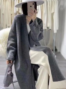 <span class=keywords><strong>Cardigan</strong></span> <span class=keywords><strong>lungo</strong></span> Casual da donna stile coreano 2023 maglione <span class=keywords><strong>Cardigan</strong></span> lavorato a maglia alla moda - Product Image 2