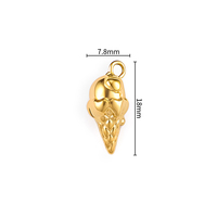 Pendentif en acier inoxydable personnalisé JIAYE, crème glacée, accessoire de mode, dessert, bijoux permanents pour la fabrication de colliers