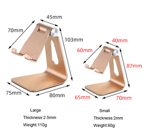 Soporte Universal Ajustable de Aleación de Aluminio Premium para Escritorio, Soporte para Teléfono Móvil, Soporte para Tablet PC, con Logotipo Personalizado - Product Image 4