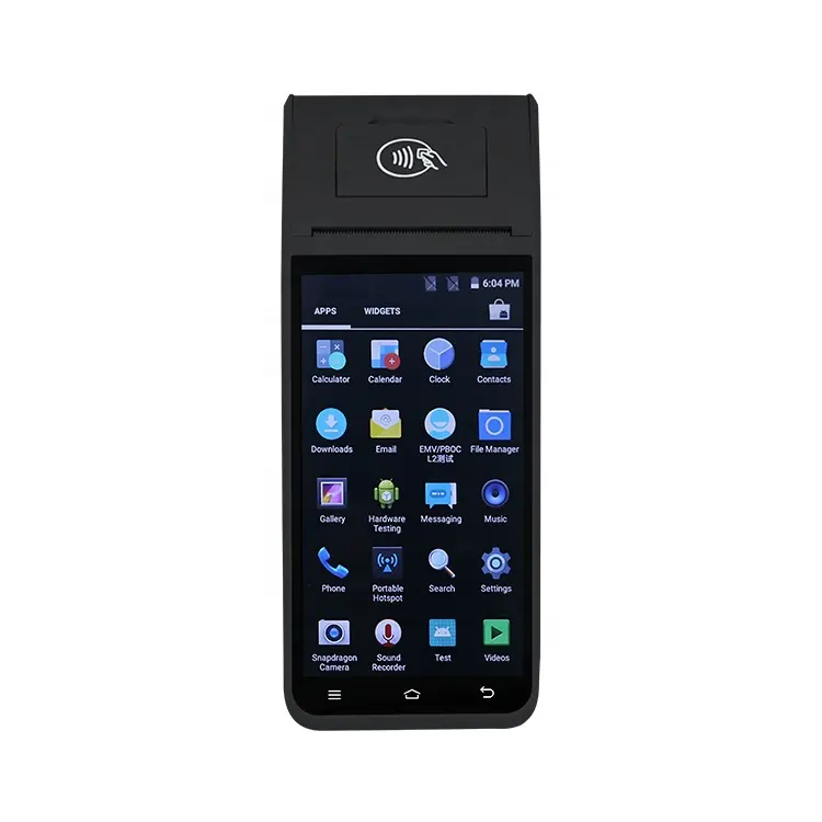 Scanner de codes à barres 4g 2d, écran tactile 5.5 ", système de point de vente, avec android, pda, pour terminal de paiement rfid 13.56mhz, marques OEM