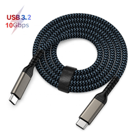 Cable de datos de transferencia de alta velocidad USB3.2 Cable cargador de 60W Cable de carga rápida trenzado de nailon Usb tipo C a Cable tipo C
