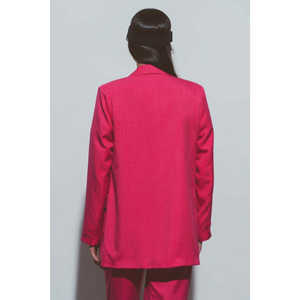 Blazer oversize testurizzato in rosa - Product Image 2