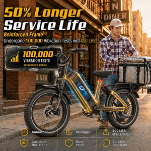 Eahora Juliet 48V 60AH Electronic Digital Aluminum Alloy Frame <b>Fat</b> <b>Tire</b> Long Range <b>Electric</b> City <b>Bike</b> for Adults - Product Image 1