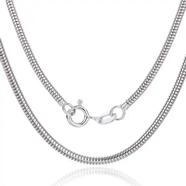 Sterling Silver Thick Rolo Necklace