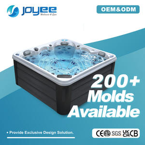 JOYEE Factory Spa à remous extérieur pour 5 personnes avec contrôle Balboa, fonction jacuzzi et massage pour jardin familial - Product Image 1