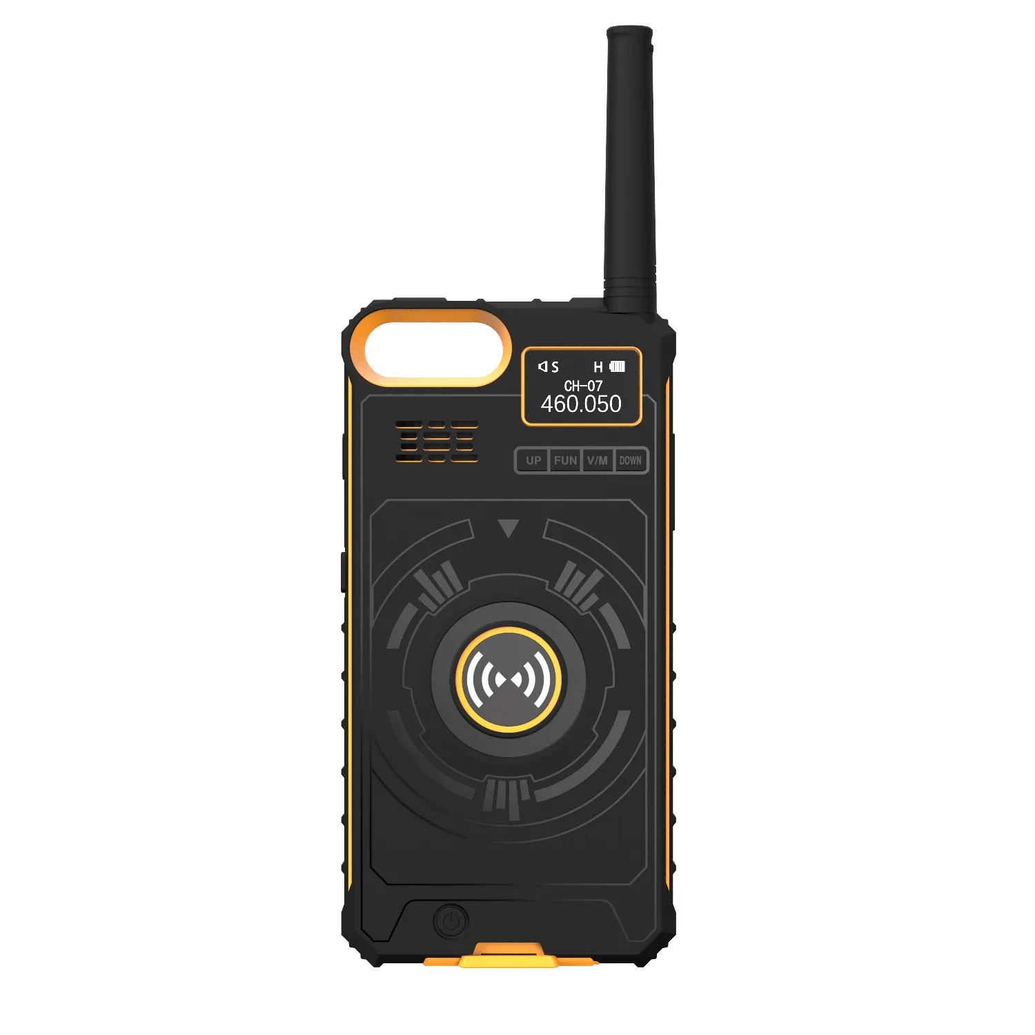 Walkie talkie con antena dual para móvil, Cargador USB, dos colores, radio bidireccional, novedad, para IPhone