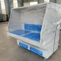 Table de polissage et de meulage à aspiration descendante en acier galvanisé YJ Industrial avec collecteur de poussière 3kW/5.5kW certifiée CE