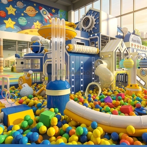 Custom Children <b>Slide</b> Set Soft Play Commercial Equipment TUV CE PCP Certified High Capacity <b>Indoor</b> Playground for Toddlers - Product Image 2