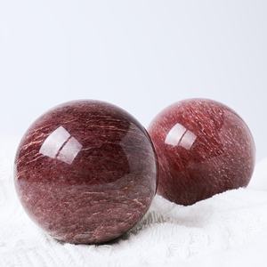 Esfera de Cuarzo Fresa de Estilo Bohemio de Alta Calidad al por Mayor, Piedra de Cristal Natural para Decoración del Hogar Única y Regalos Navideños - Product Image 6