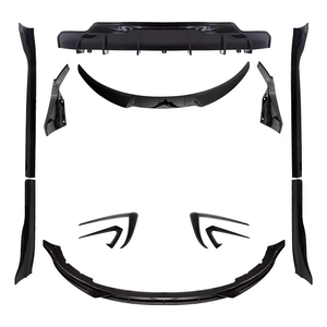 ชุดกันชนรถสีดำเงาสไตล์ <span class=keywords><strong>SC</strong></span> สำหรับ <span class=keywords><strong>Tesla</strong></span> รุ่น3ชุดบอดี้คิทคาร์บอนไฟเบอร์ขอบด้านหน้าแต่งขอบด้านหลังปีกสปอยเลอร์ - Product Image 1
