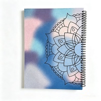 Carnet à spirale personnalisé ColorFly avec logo, couverture à rabat, reliure spirale, feuilles mobiles en PP, 50 feuilles, impression intérieure, pour bureau, école, planificateur