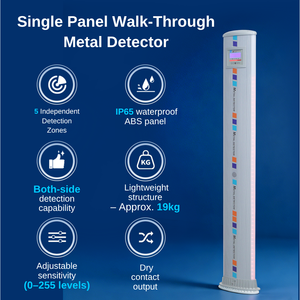 Système <span class=keywords><strong>de</strong></span> contrôle d'accès avec 10 sons d'alarme, portique <span class=keywords><strong>de</strong></span> détection ABS résistant à l'eau avec Wi-Fi portable pour le contrôle d'accès aux lieux d'événements - Product Image 6