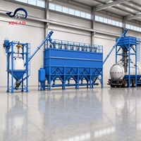 Conteneur silo horizontal à double étage empilable de 20 pieds, silo à ciment, silo de stockage de poudre en vrac avec vibrateurs pneumatiques
