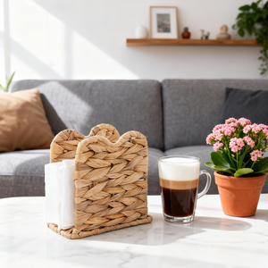 Caja de pañuelos tejida Bobai, soporte para servilletas extraíble de paja para decoración de sala de estar, dormitorio, cocina y baño - Product Image 5