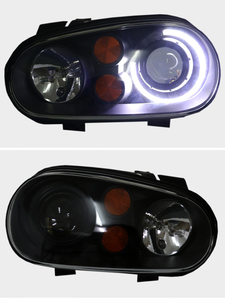 Fari Anteriori Full LED Personalizzati per Volkswagen Golf 4 2002-2008 con Lenti Proiettori Bi-Xenon e DRL - Product Image 6