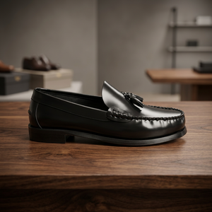 Mocassins Homme Formels en Cuir Véritable à Enfiler, Solides, Respirants, Semelle en Caoutchouc Antidérapante, Chaussures de Bureau et de Carrière Légères pour Hiver/Automne - Product Image 2