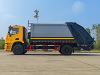 Camion compacteur de déchets SAIC 16CBM, véhicule de collecte de déchets de 18 tonnes pour la collecte des déchets municipaux
