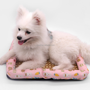 Alfombra Refrescante de Bambú Antideslizante para Verano, Camas para Mascotas, Alfombra Cuadrada con Patrón Sólido para Perros, Gatos y Animales Pequeños - Product Image 4