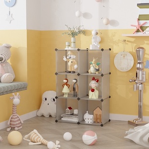 6 <strong>Cubes</strong> <strong>Storage</strong> Modular <strong>DIY</strong> Plastic Closet Organizer Shelf