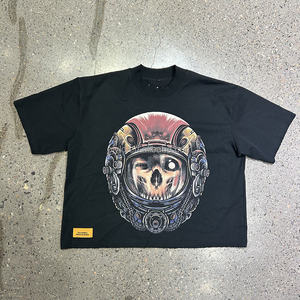 Front Digitaal Print Y 2K Oversized T-Shirt Custom Back Reflecterende Bedrukte Zwaargewicht 100% Katoenen Boxy Heren T-Shirts - Product Image 1