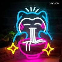 Lumières au néon LED personnalisées pour boutique de nouilles pour chats, pour la publicité, usage domestique et commercial - Directement des usines chinoises