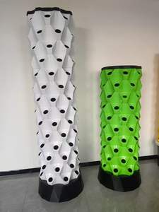 Sistema Idroponico <span class=keywords><strong>per</strong></span> Serra Agricola a 6/8/10 Strati, Torre in Plastica con 8 Fori <span class=keywords><strong>per</strong></span> la Coltivazione di Lattuga e Serbatoio d'<span class=keywords><strong>Acqua</strong></span> - Product Image 4