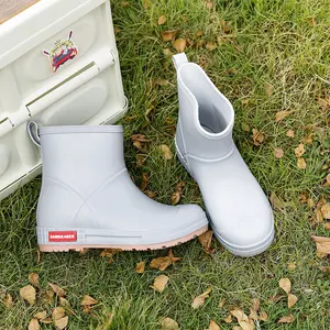 EVA Green Gumboots Botas De Chuva Portátil Botas Impermeáveis Mulheres Sapatos Joelho-alta Sapatos Baratos Botas De Tornozelo Para Homens