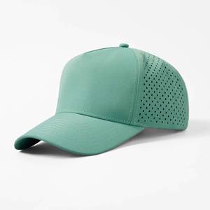 Casquette de sport noire personnalisée à 5 panneaux avec visière, coupe classique, haut de gamme, en mousse et maille, style trucker - Product Image 2