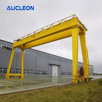 Grue portique à double poutre VFD de 75 tonnes à haute capacité pour structure en acier, fabrication européenne robuste