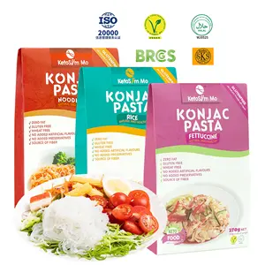 Wholesale Japanese Style Low Fat Vegan Food Diet Foods High Dietary Fiber Udon Noodles Low Carb Konjac Noodles