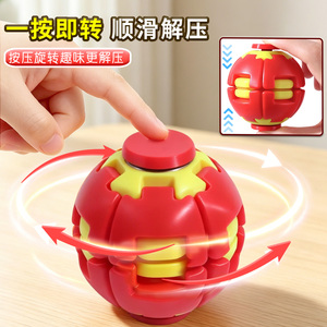 Custom <b>Rotating</b> Finger Fidget Spinner Ball Press Spin Gyro Sensory Stress Relief <b>Desk</b> Toy Plastic Portable Kids Adults Bulk - Product Image 3