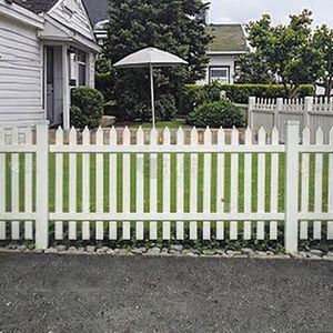 Paneles y Postes de Cerca de PVC Vinílico Blanco para Exteriores - Cerca de Estilo Picket con Puerta - Product Image 6