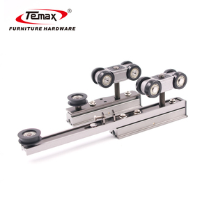 Temax M974 2 + 1 Đôi Mềm Đóng Kính Thiên Văn Cửa Trượt Con Lăn 3 Cửa Đồng Bộ Cửa Trượt Hệ Thống - Product Image 3