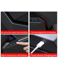 Réfrigérateur portable pour console centrale Tesla Cybertruck, mini-réfrigérateur de voiture, boîte de rangement réfrigérante, accessoires intérieurs pour véhicules électriques