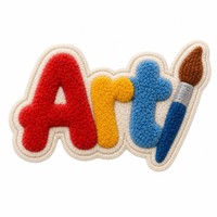 Patch Lettre Artistique en Chenille Personnalisé avec Dos Thermocollant pour Blouson Universitaire; Patch Chenille Universitaire
