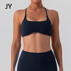 Joyyoung <span class=keywords><strong>Meilleure</strong></span> Vente Confort Respirant Femmes Extensible Doux Spandex Lisse Minceur <span class=keywords><strong>Running</strong></span> Sports Fitness Soutien-Gorge - Product Image 4