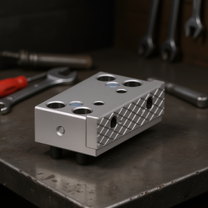 Ttake Fixed Jaw Holders For Modular Vise With Multiple Holes And Textured Side 20mm Size <b>Bench</b> Vises - Product Image 3