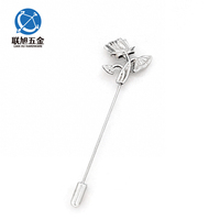 Broche vintage personnalisée Lianxu pour homme et femme, accessoires de bijouterie, broche de costume en forme vintage dorée ou argentée pour mariage