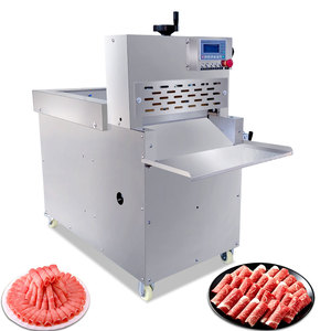 Nouvelle <span class=keywords><strong>machine</strong></span> à découper les rouleaux de viande de mouton congelée / <span class=keywords><strong>machine</strong></span> à trancher le bacon / trancheuse à viande automatique CNC épaisseur réglable en acier inoxydable - Product Image 1