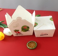 Boîte alimentaire jetable personnalisée et étanche pour plats à emporter : poulet, riz, poulet à la fleur, poulet frit, cuisse de poulet entière