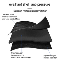 Étui rigide en EVA pour stéthoscope, vente en gros d'usine, avec emplacement pour carte d'identité et poche en filet pour le rangement des accessoires infirmiers