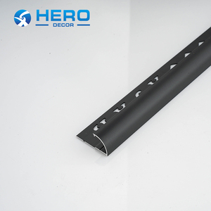 Profilé en aluminium <span class=keywords><strong>noir</strong></span> poli <span class=keywords><strong>de</strong></span> 10 mm, <span class=keywords><strong>quart</strong></span> <span class=keywords><strong>de</strong></span> <span class=keywords><strong>rond</strong></span>, durable, étanche, pour bordure <span class=keywords><strong>de</strong></span> carrelage, pour appartement, hôpital - Product Image 2