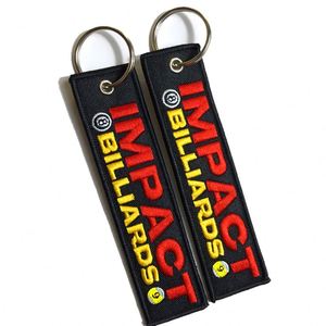 <b>Custom</b> Embroidery Letter Logo Keytag Embroidered <b>Keychain</b> Fabric Airplane Before Flight Jet Tags Keychains - Product Image 3