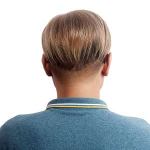 Peluquín <span class=keywords><strong>corto</strong></span> para <span class=keywords><strong>hombre</strong></span> de nuevo estilo, cabello humano 100% para cubrir la pérdida de cabello blanco, peluquín (<span class=keywords><strong>Rubio</strong></span>) - Product Image 3