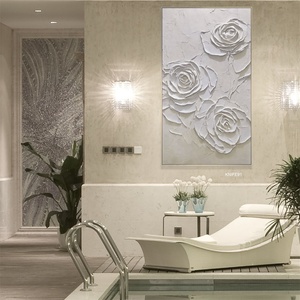 <span class=keywords><strong>Soggiorno</strong></span> decorazione della casa 3D fiore <span class=keywords><strong>moderno</strong></span> nordico arte della parete quadri astratta grande pittura a olio tela - Product Image 2