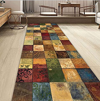 Vente en gros de mur à mur Oriental Boho Couloir Buanderie Cuisine Tapis de couloir Vintage Pile Basse Pliable Couloir Tapis de couloir