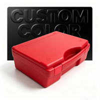 U-S011B Boîte de rangement robuste en plastique dur moulé par injection PP, portable, avec poignée, 12 pouces, avec découpe de mousse personnalisée
