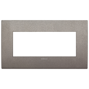 Placca Vimar Classic 5M BS Titanio Opaco 15.7x9.7cm per Montaggio a Parete - Product Image 1